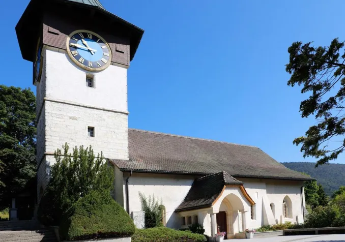 Temple de Courtelary (©Paroisses réformées de l'Erguël)