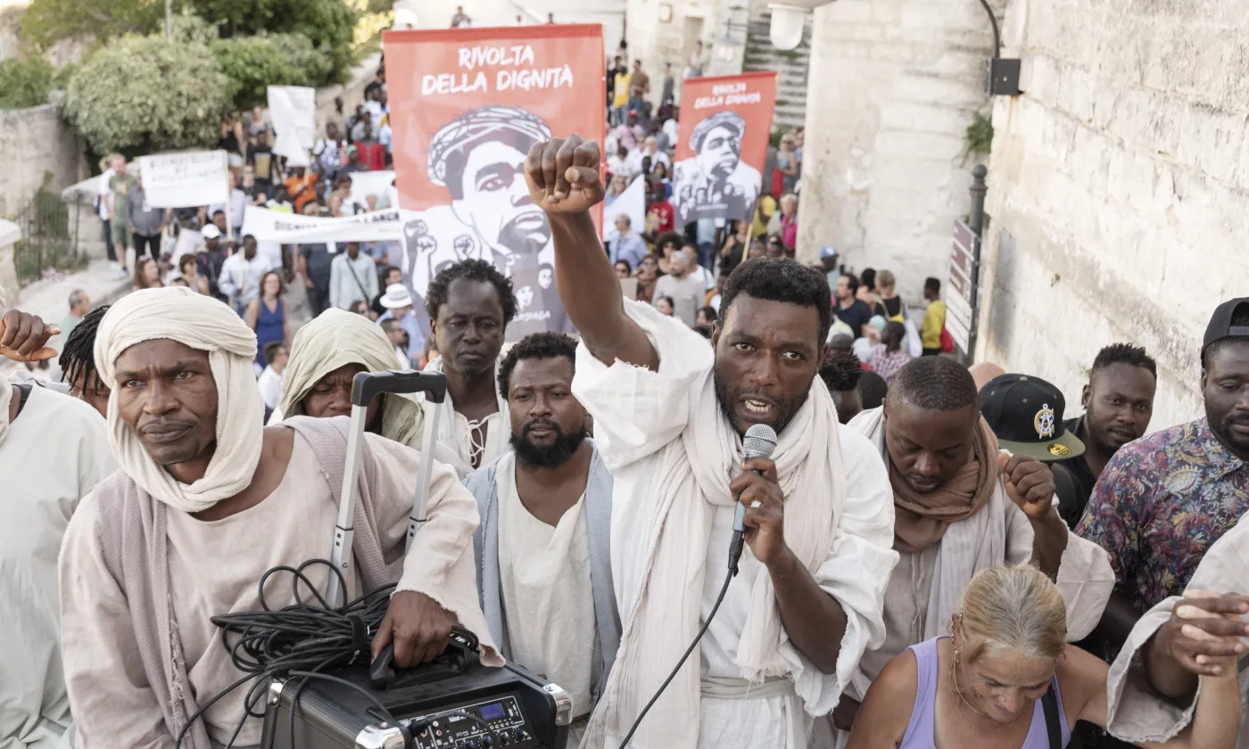 Une scène du film Le Nouvel Evangile de Milo Rau. ©Fruitmarket/Langfilm/IIPM/Photo by Armin Smailovic