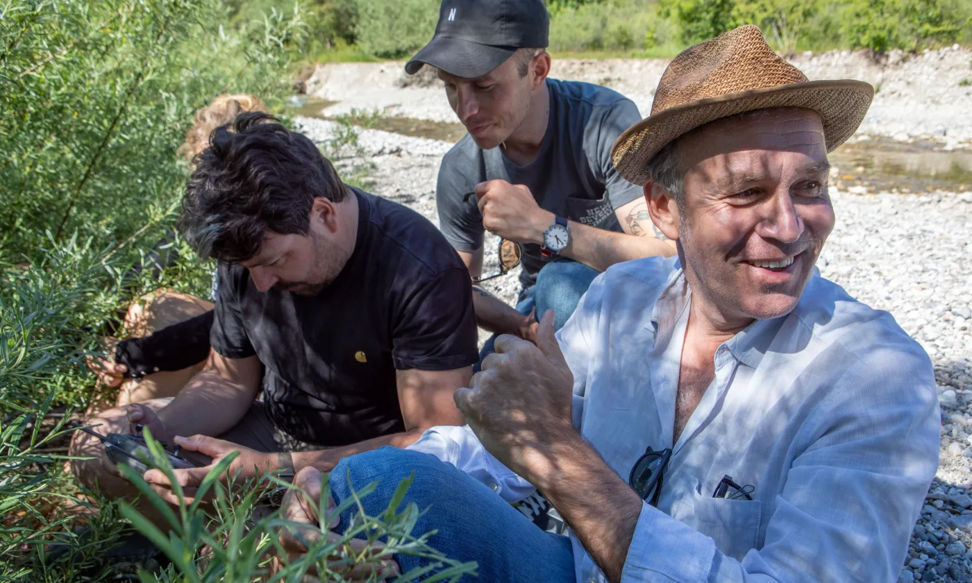 Le dessinateur Zep sur le tournage de "La vie de J.C.". © RTS